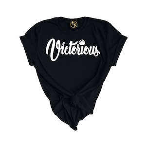 Victorious T-Shirt, Graphic Tees, Brand T-Shirts, Victory T-Shirts, Great for Breast Cancer Survivors and Fighters