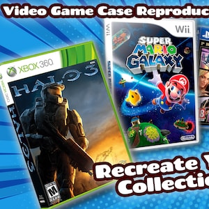 Ersättningsspelfodral med tryckt omslag | Nintendo-, PlayStation- och Xbox-displaybox för samlare | Välj ditt spel och din konsol!