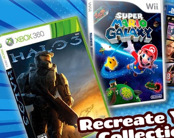 Replacement Game Cases with Printed Cover | Nintendo, PlayStation, and Xbox Display Box for Collectors | Choose your Game and Console!