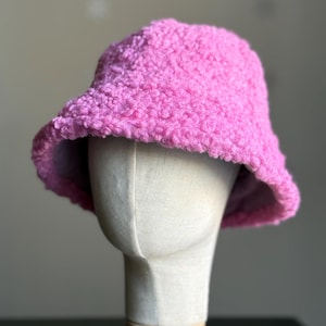 Reversible Faux Fur Sherpa Bucket Hat: Plush Winter Hat
