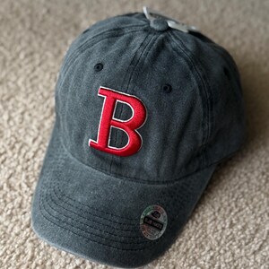Gorra de béisbol bordada con la letra B, gorra con inicial personalizada, gorras con la inicial B, gorra de papá con la letra B, gorra vintage, gorra desgastada, gorra lavada