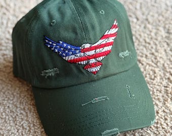 Amerikanischer Adler Hut: Beunruhigt USA Baseball Cap