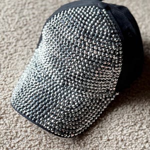 Rhinestone Cowgirl Hat: Embellished Cotton Baseball Cap
