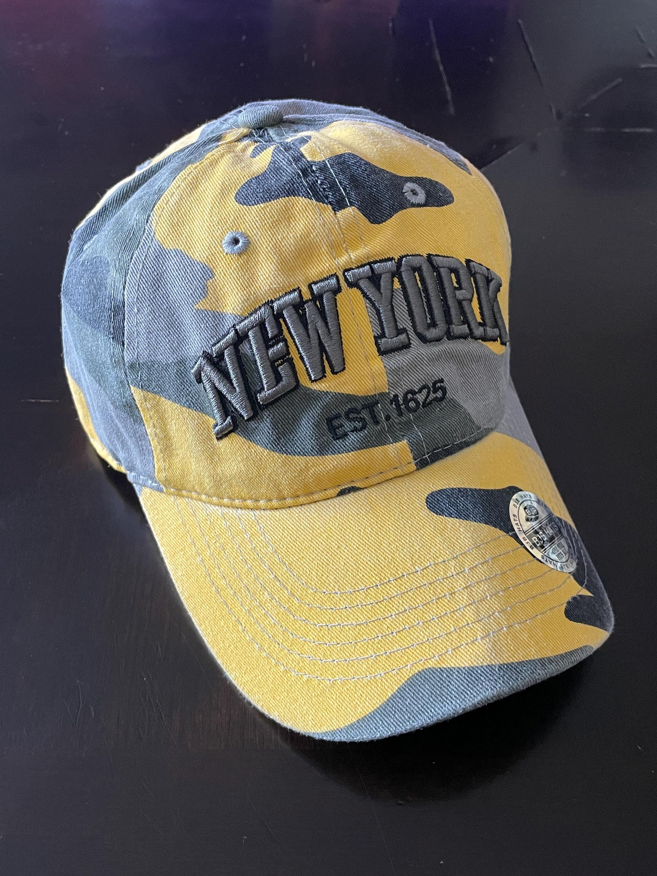 Camo New York Embroidered Baseball Hat - Vintage Style - Etsy