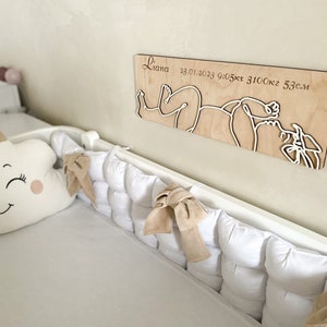 Personalized Birth Announcement Wooden Sign: Nursery Stats Ruler