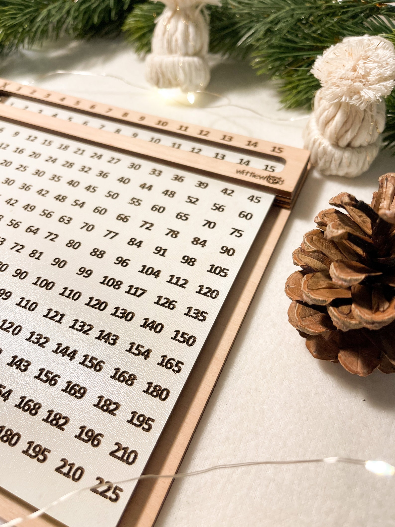 Wooden Arithmetic Board for Multiplication and Division Home Schooling ...
