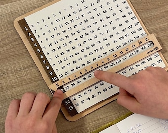 Montessori Multiplication Board: Handmade Homeschool Math Tool