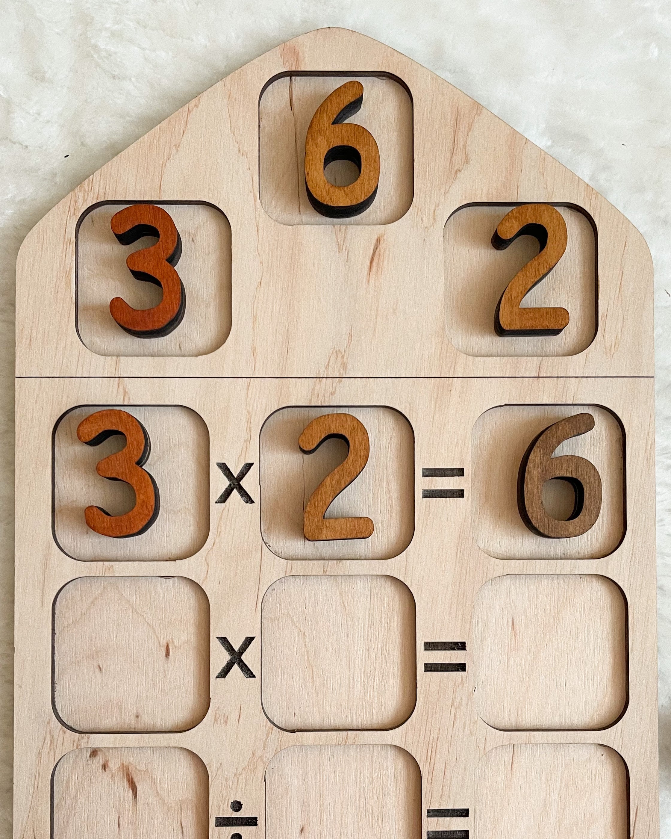 Wooden Math Board for Multiplication and Division Montessori - Etsy UK