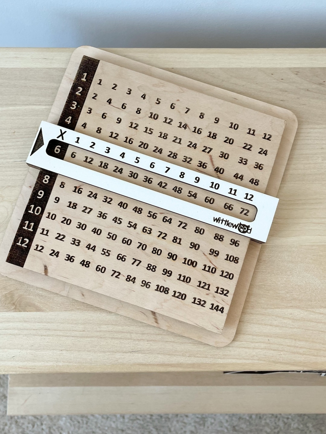 Wooden Multiplication Chart: Homeschool Math Learning - Etsy