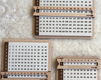 Montessori Multiplikations- und Abteilungsbrett: Mathespielzeug für zu Hause