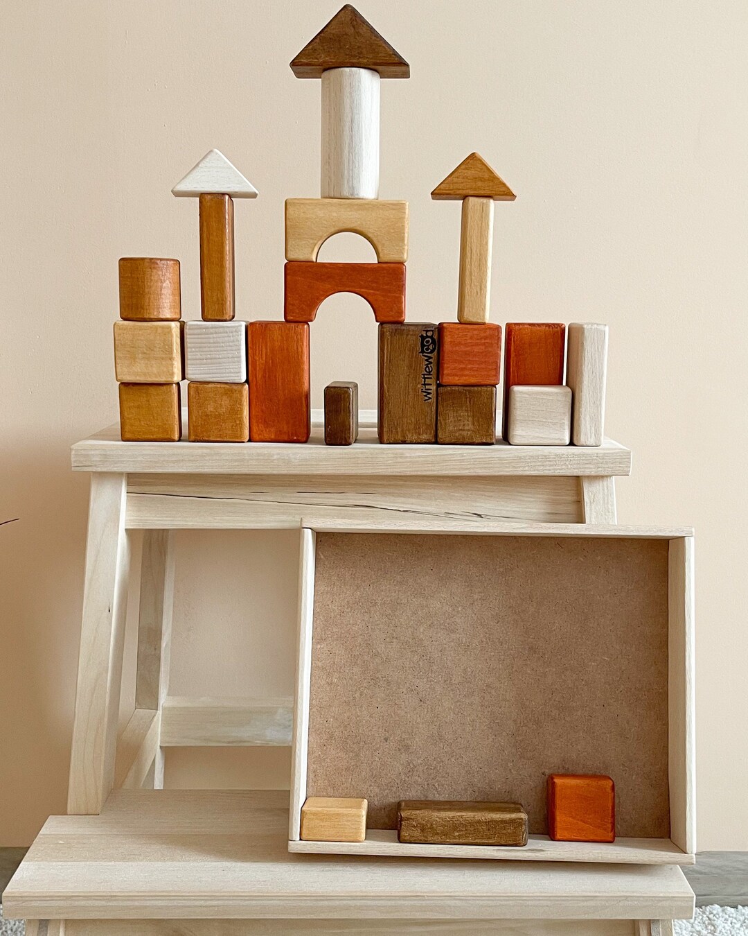 Wooden Building Block Set (24 Pcs) - Montessori Educational Toy - Etsy