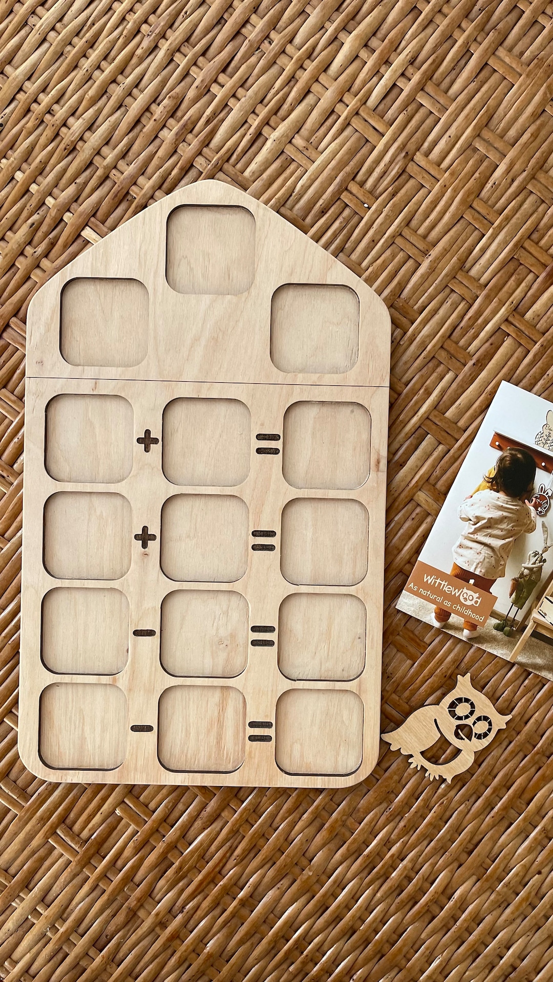 Montessori Math Board: Wooden Addition and Subtraction Tray With ...