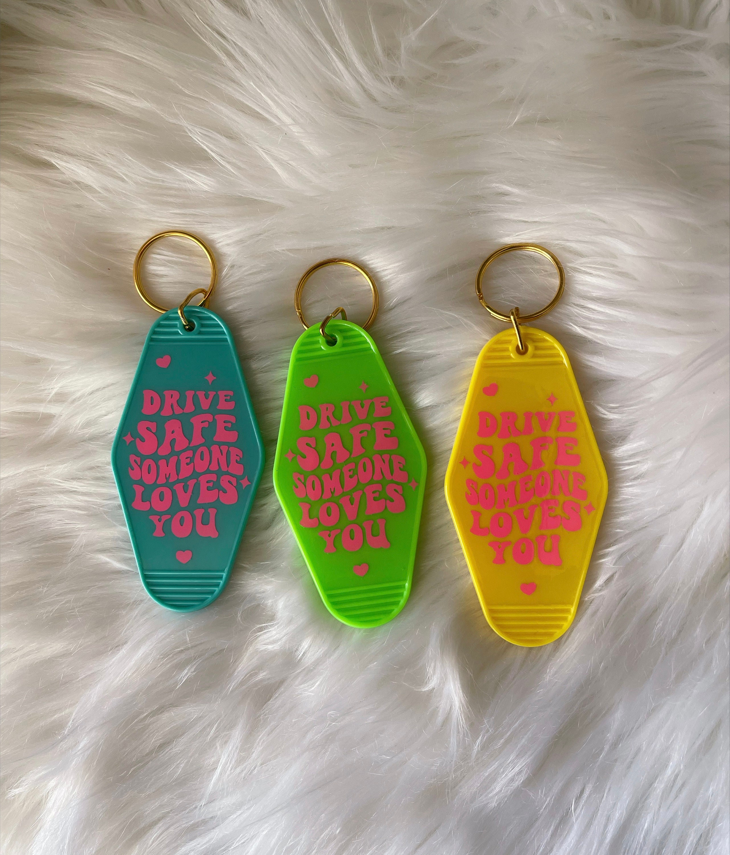 Motel Keychains Glow in the Dark Keychain Vintage Keychain Funny Motel