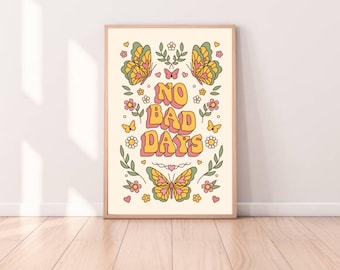 Boho Motivational Printable Wall Art, Motivation Wall Decor, Retro Art Print, Modern Boho Living Room Decor, Digital Download