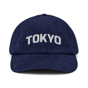 Tokyo Corduroy Embroidered Baseball Cap