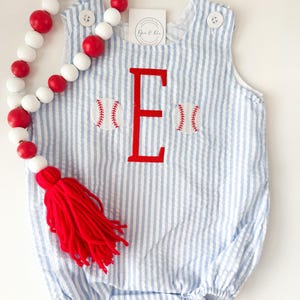 Baseball Embroidered Bubble | Rookie of the Year Party | Halfway to First Base | Baseball Party | Custom Bubble | Baby Boy | Boys Bubble