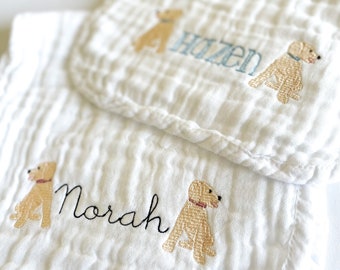 Custom Embroidered Muslin Burp Rag | Personalized Baby Burp Cloth | Baby Shower Gift | Custom Burp Cloth | Baby Gift | Newborn Gift | Baby