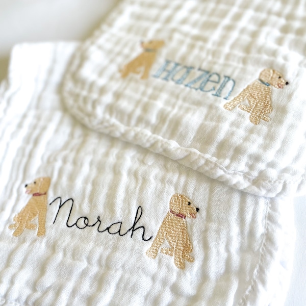 Custom Embroidered Muslin Burp Rag | Personalized Baby Burp Cloth | Baby Shower Gift | Custom Burp Cloth | Baby Gift | Newborn Gift | Baby