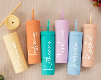 Personalized Skinny Tumbler, Bridesmaid Proposal, Bridesmaids Gifts, Bridal Party Gift, Mom Gifts, Bachelorette Party, Wedding Party Gifts