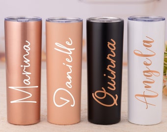 Personalized Gift for Her, Custom Tumblers with Name, Bridesmaid Gifts, Bridesmaid Proposal, Bachelorette Party Gift, Bride Gift, Mom Gifts