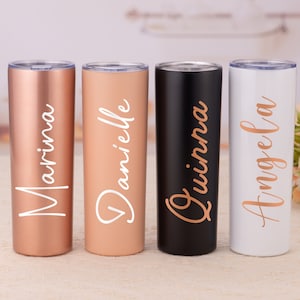 Personalized Gift for Her, Custom Tumblers with Name, Bridesmaid Gifts, Bridesmaid Proposal, Bachelorette Party Gift, Bride Gift, Mom Gifts