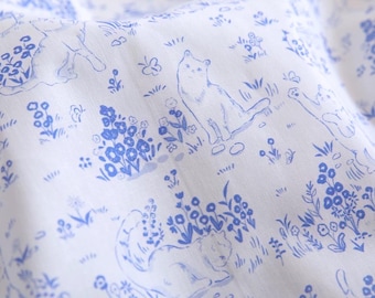 Cat Cotton Fabric,Pillow Fabric,Cotton Fabric,Quilting Fabric,Curtain Fabric,Curtain Fabric,Clothes Fabric,Dress Fabric,Fabric By 1/2 Yard