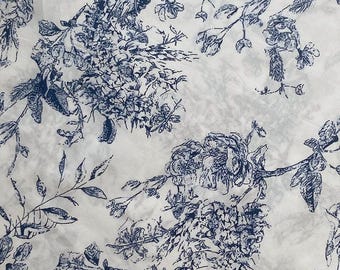 Flower Cotton Fabric,Pillow Fabric,Floral Fabric,Quilting Fabric,Cotton Fabric,Printed Fabric,Soft Fabric,Dress Fabric,Fabric By 1/2 Yard