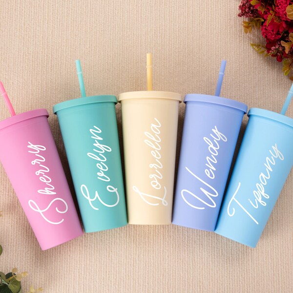 Custom Tumblers with Name, Gift for Women, Mom Gifts, Mother's Day Gift, Girl's Trip Tumbler Gift, Birthday Gift for Her, Best Friend Gifts