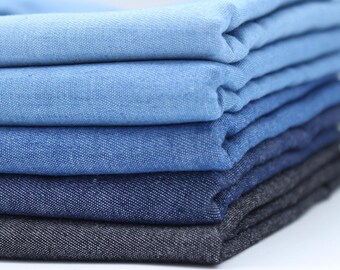 Tela vaquera azul, tela vaquera lavada, tela vaquera, tela para chaquetas, tela para vaqueros, tela para ropa, tela para prendas de vestir, tela para vestidos, tela por medio metro