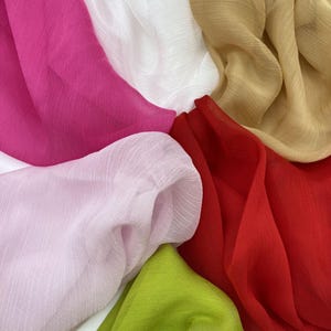 Tela de gasa lisa, tela para ropa, tela para vestidos de verano, tela lisa, tela de gasa, tela verde, tela para vestidos, tela para cortinas, tela cortada a medida