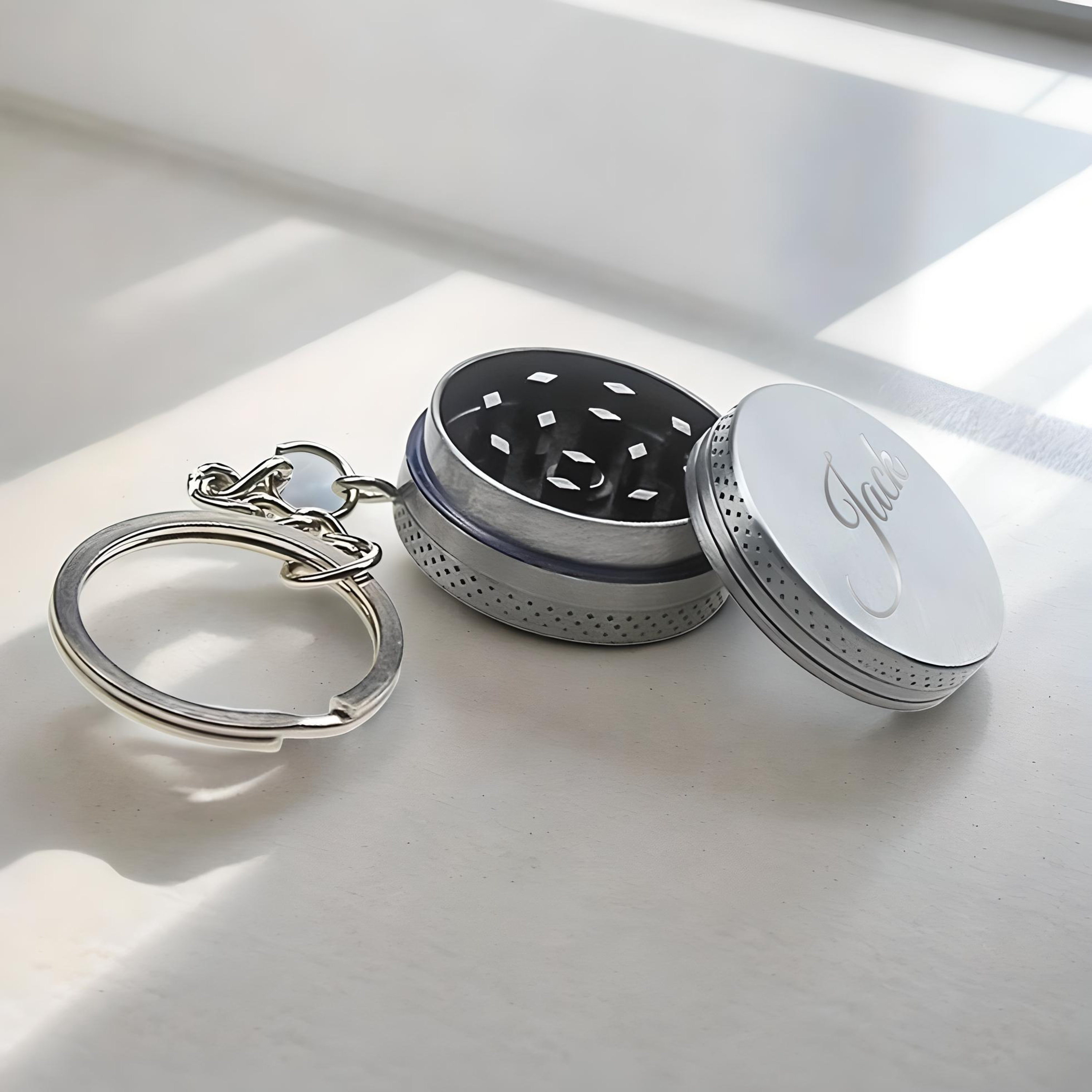 Custom Personalized Grinderkeychain Grinder2 Layers Metal Etsy