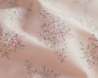 Flower Cotton Fabric,Pillow Fabric,Floral Fabric,Quilting Fabric,Cotton Fabric,Printed Fabric,Soft Fabric,Dress Fabric,Fabric By 1/2 Yard