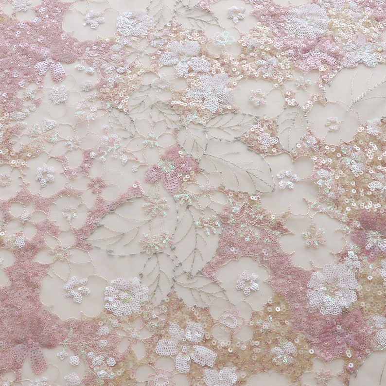 Ready to ship floral two piece vintage lovers tulle mesh fabric sale