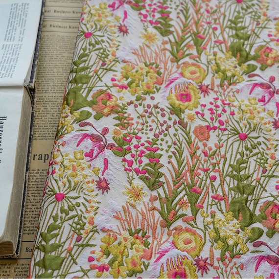Floral Jacquard Fabric,Upholstery Fabric,Flower Fabric,Cushion Fabric,Sofa Fabric,Fabric By 1/2 Yard,Jacquard Fabric,Curtain Fabric