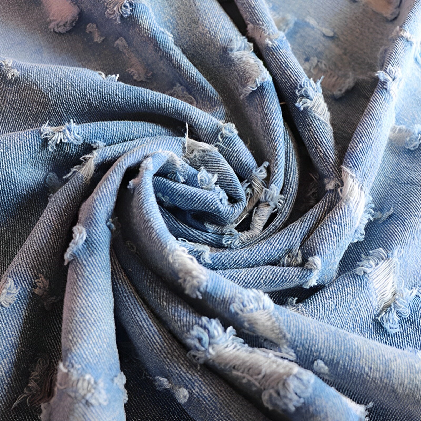 Ripped Denim Fabric,washed Denim Fabric,denim Cotton Fabric,denim ...
