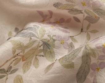 Flower Jacquard Fabric,Summer Dress Fabric,Flower Fabric,Fabric,Soft Fabric,Dress Fabric,Fabric By 1/2 Yard,Jacquard Fabric,Clothes Fabric