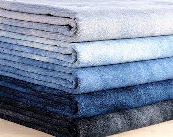 Tessuto denim lavato, tessuto tie-dye, tessuto denim di cotone, tessuto denim, tessuto jeans, tessuto per vestiti, tessuto di cotone, tessuto per abiti, tessuto da 1/2 iarda