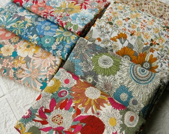 Flower Cotton Fabric,Pillow Fabric,Floral Fabric,Quilting Fabric,Cotton Fabric,Printed Fabric,Soft Fabric,Dress Fabric,Fabric By 1/2 Yard