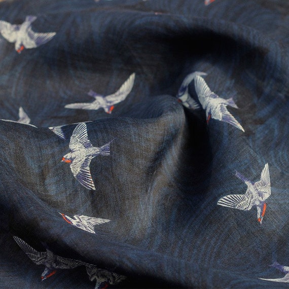 100% Crane Linen Fabric,Natural Fabric,Clothes Fabric,Quilting Fabric,Linen Fabric,Crane Fabric,Soft Fabric,Dress Fabric,Fabric By 1/2 Yard