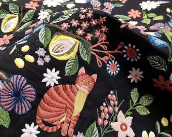 Floral Jacquard Fabric,Floral Fabric,Cushion Fabric,Sofa Fabric,Fabric By Yard,Jacquard Fabric,Curtain Fabric,Embroidered Fabric