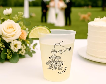 Personalized Frost Flex Cups | Custom Pet Illustration, Wedding & Party