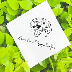 Tovaglioli nuziali personalizzati per animali domestici, tovaglioli personalizzati per animali domestici, tovaglioli da cocktail, tovaglioli per matrimoni, tovaglioli personalizzati per feste con cani illustrati