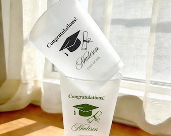 Personalized 2026 Graduation 12oz, 16oz Party Cups | Custom Graduation Favors