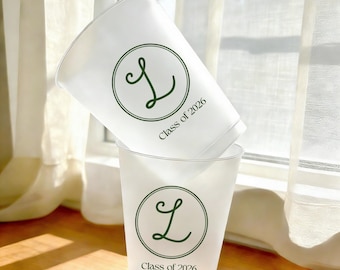 Bicchieri Frost personalizzati / Bicchieri con stampa logo personalizzato, articoli per matrimoni e feste