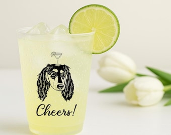 Custom Dog  Frosted Cups: Personalized Wedding Party Favors, Engagement