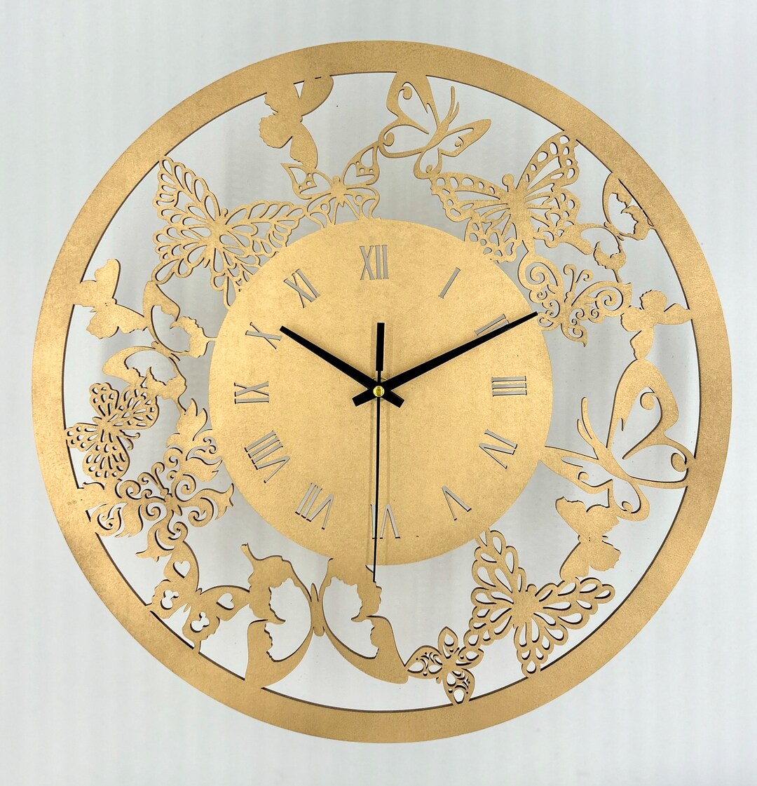 Classic Ornate Gold Wall Clock With Roman Numerals 38cm Diameter Choose ...