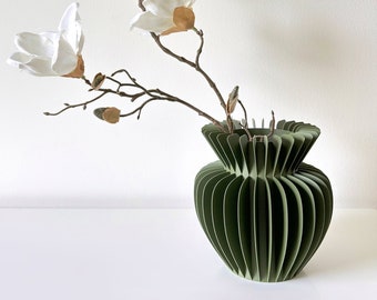 Décoration minimaliste de vase de fleurs Japandi / Vase imprimé en 3D