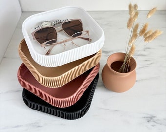 Catchall Tray / Stackable Decorative Tray / Large Entryway Organizer