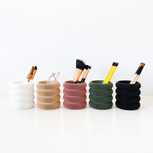 Pen Holder / Minimalist Japandi Desk Organizer