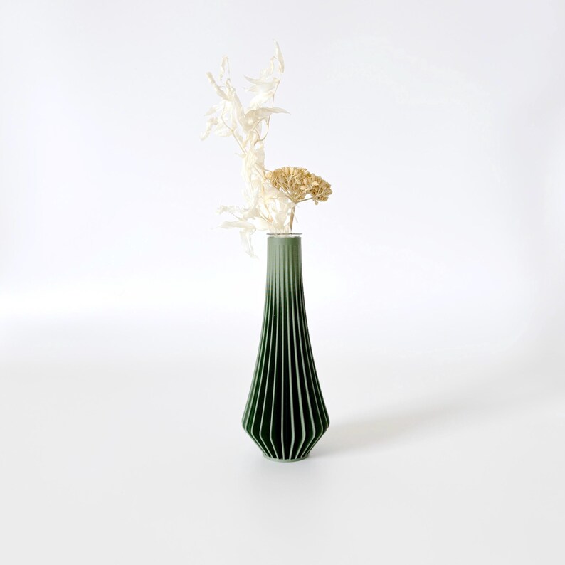 Minimalist Flower Bud Vase / Modern Table Centerpiece / 3D Printed